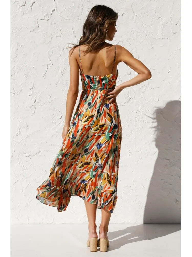 Sophia | Colorful Midi Dress