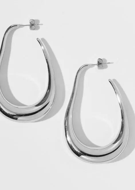 WW | Minimalist Island Earrings in Silver