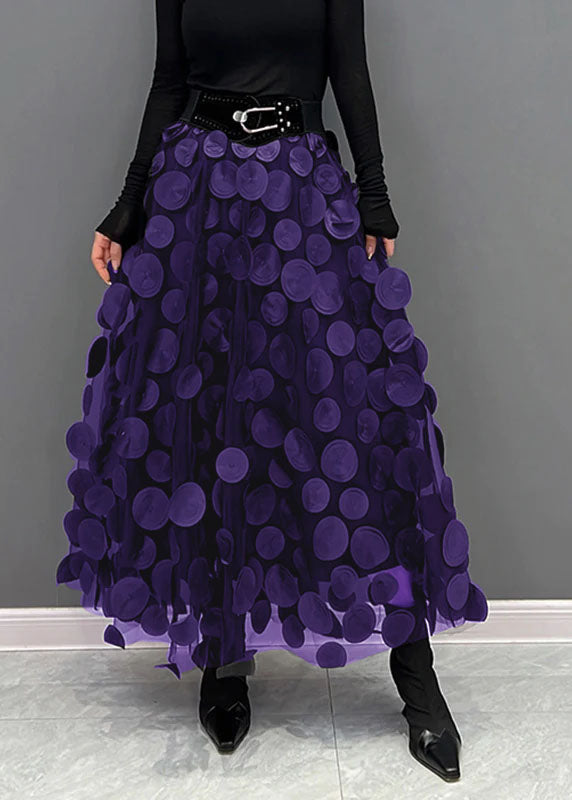 WW | Schicker Rock aus Polka Dot und Tüll Patchwork