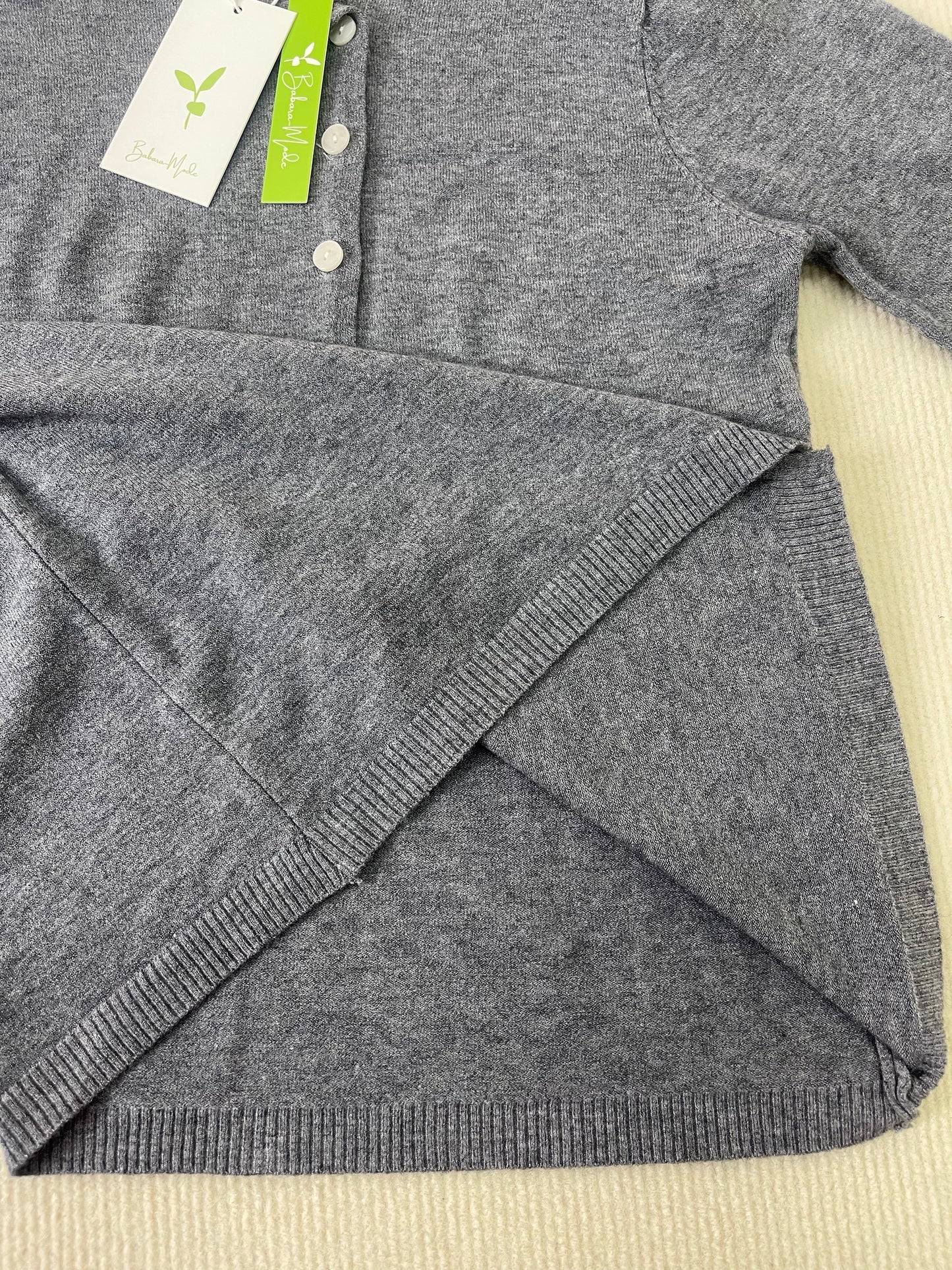 WW | Schlichter Einfarbiger Pullover mit Langen Ärmeln