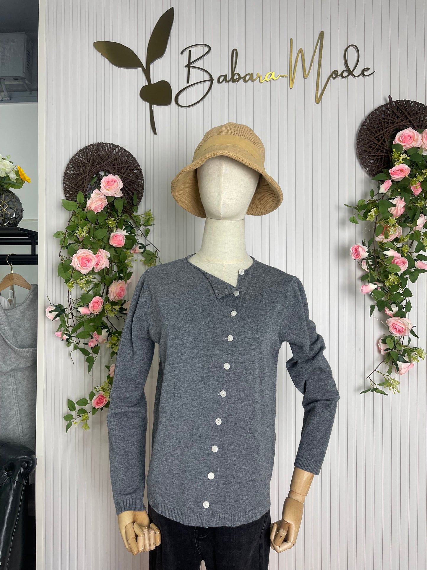 WW | Schlichter Einfarbiger Pullover mit Langen Ärmeln