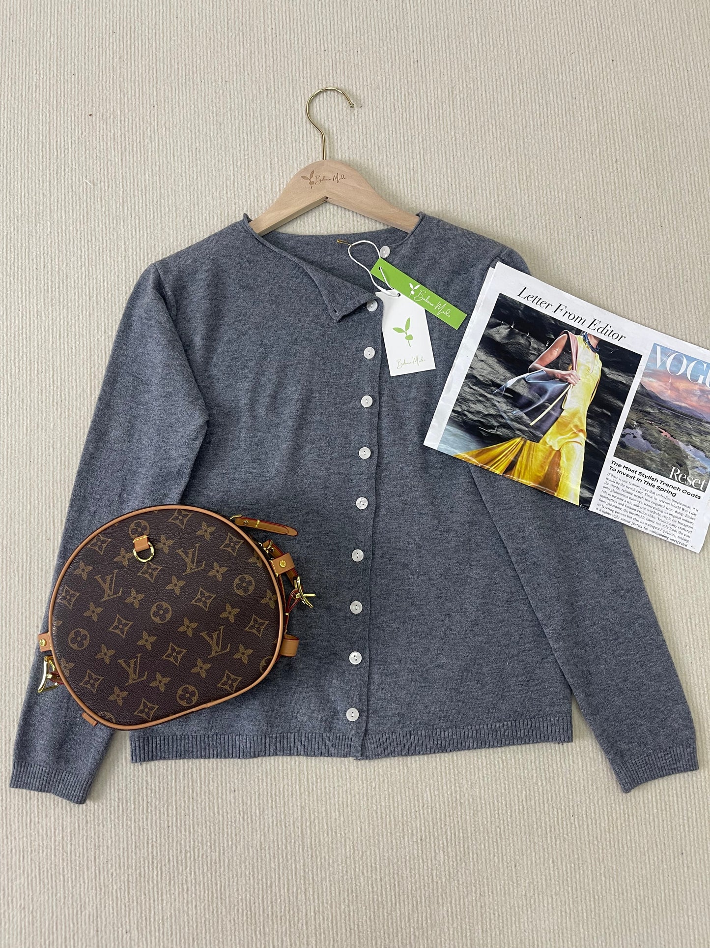 WW | Schlichter Einfarbiger Pullover mit Langen Ärmeln