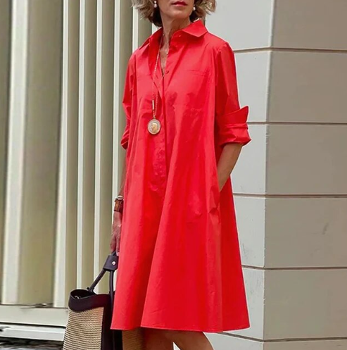 Simple Shirt Dress for Women
