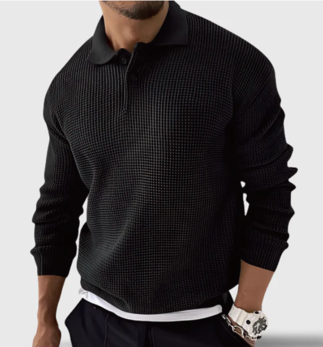 WW | stylish knitted polo sweater for men
