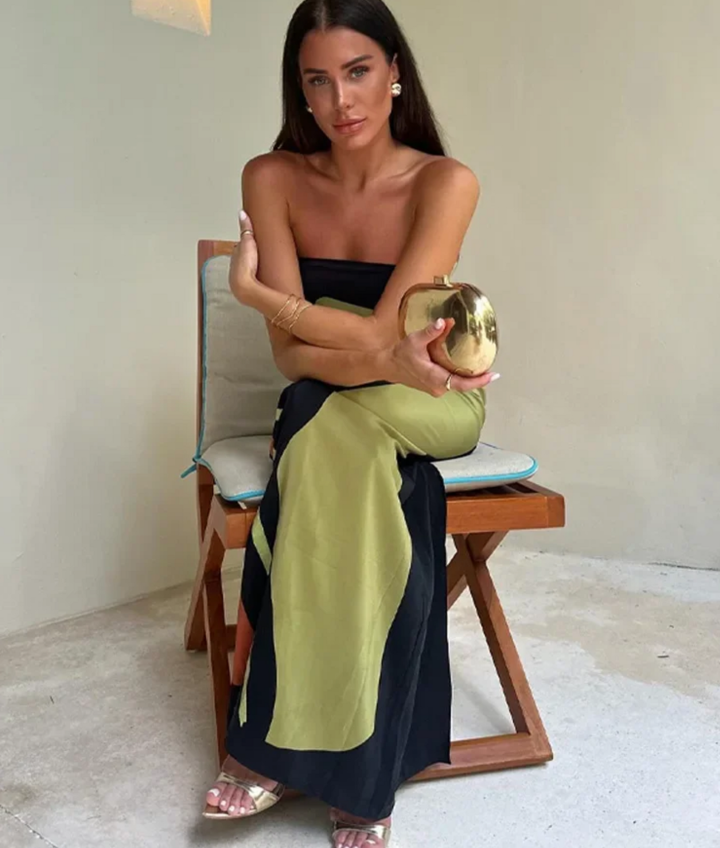 Paula - Printed off-the-shoulder dress