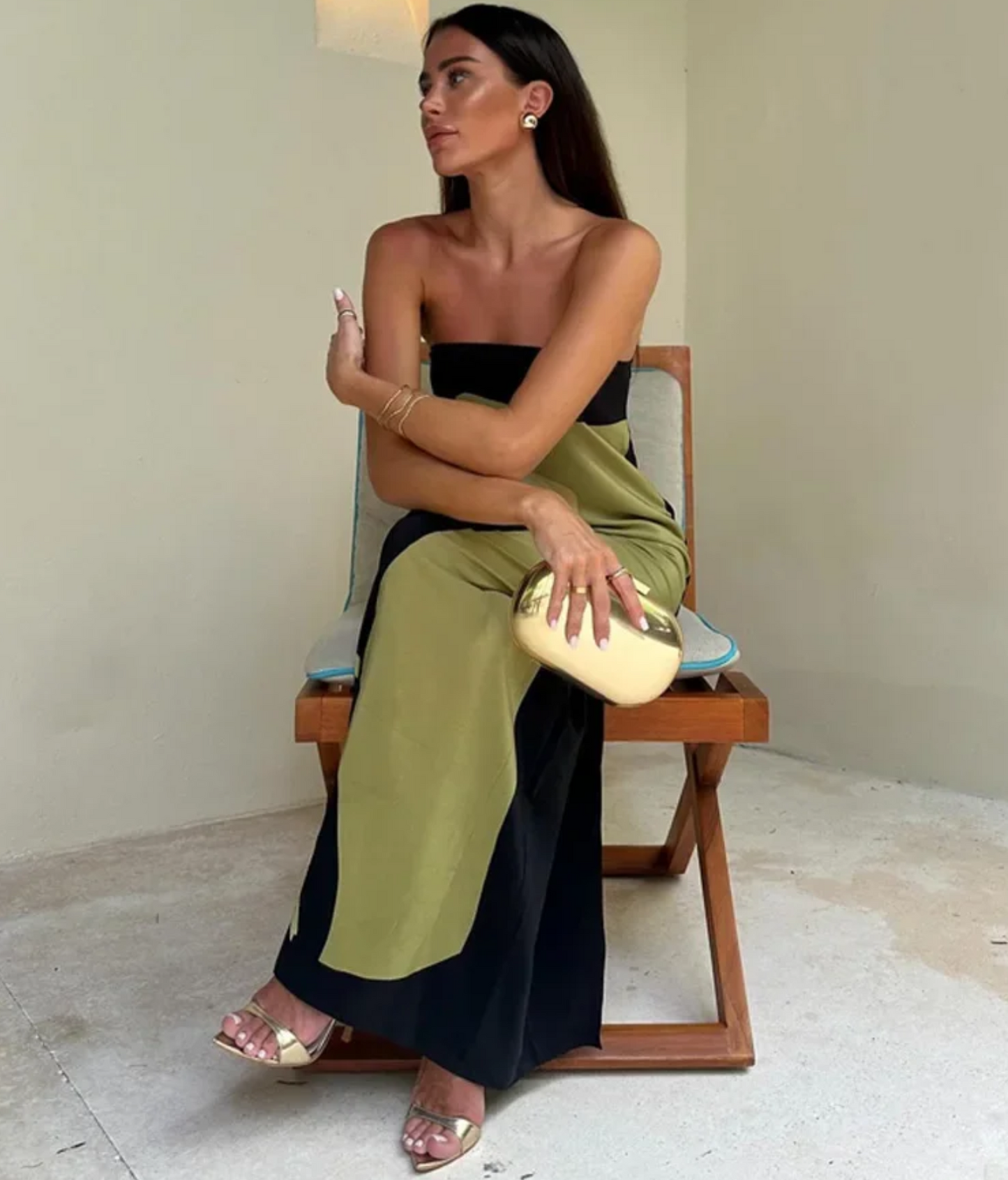 Paula - Printed off-the-shoulder dress