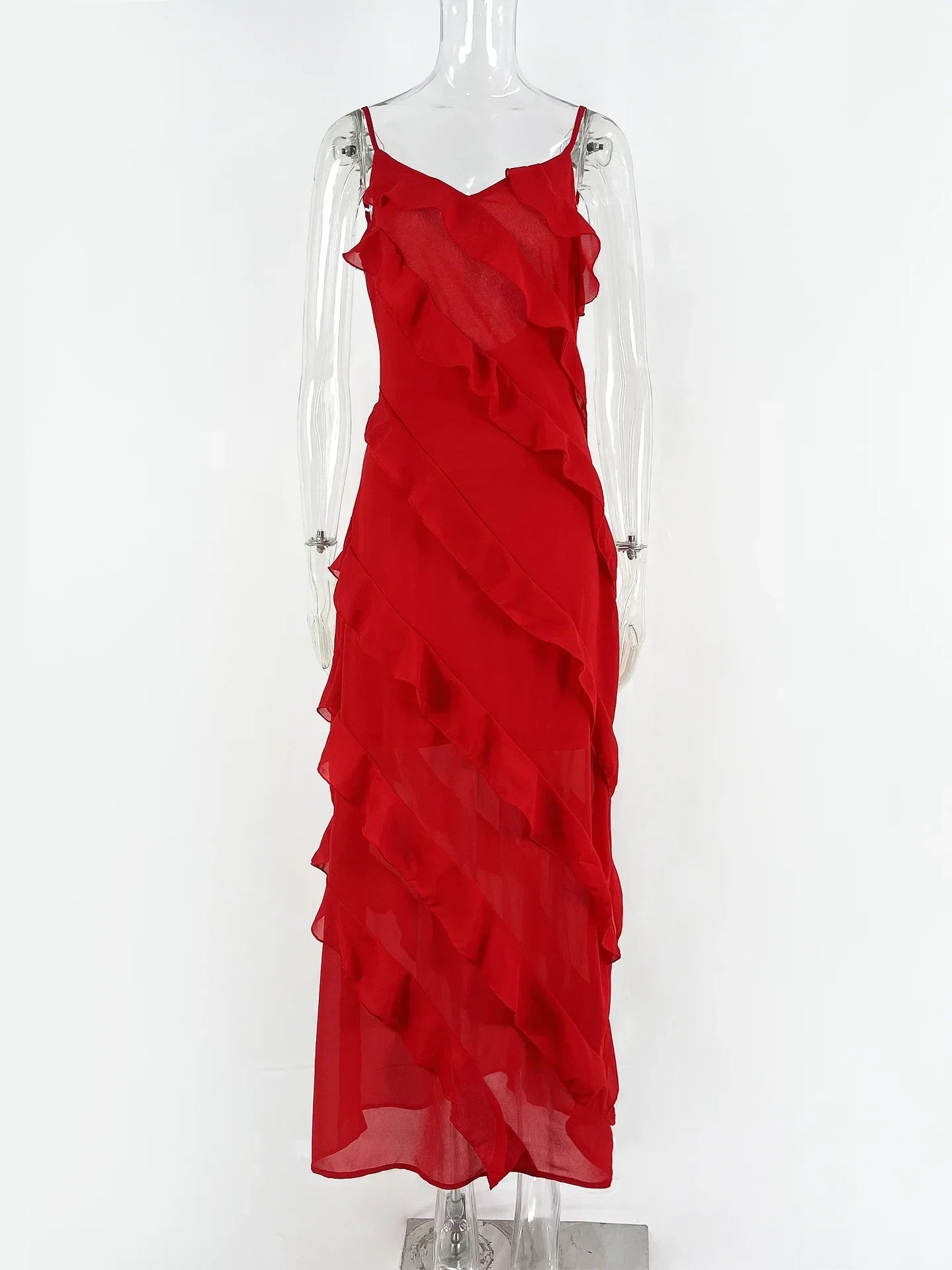 WW I Rote Chiffon-Unterkleider für Damen