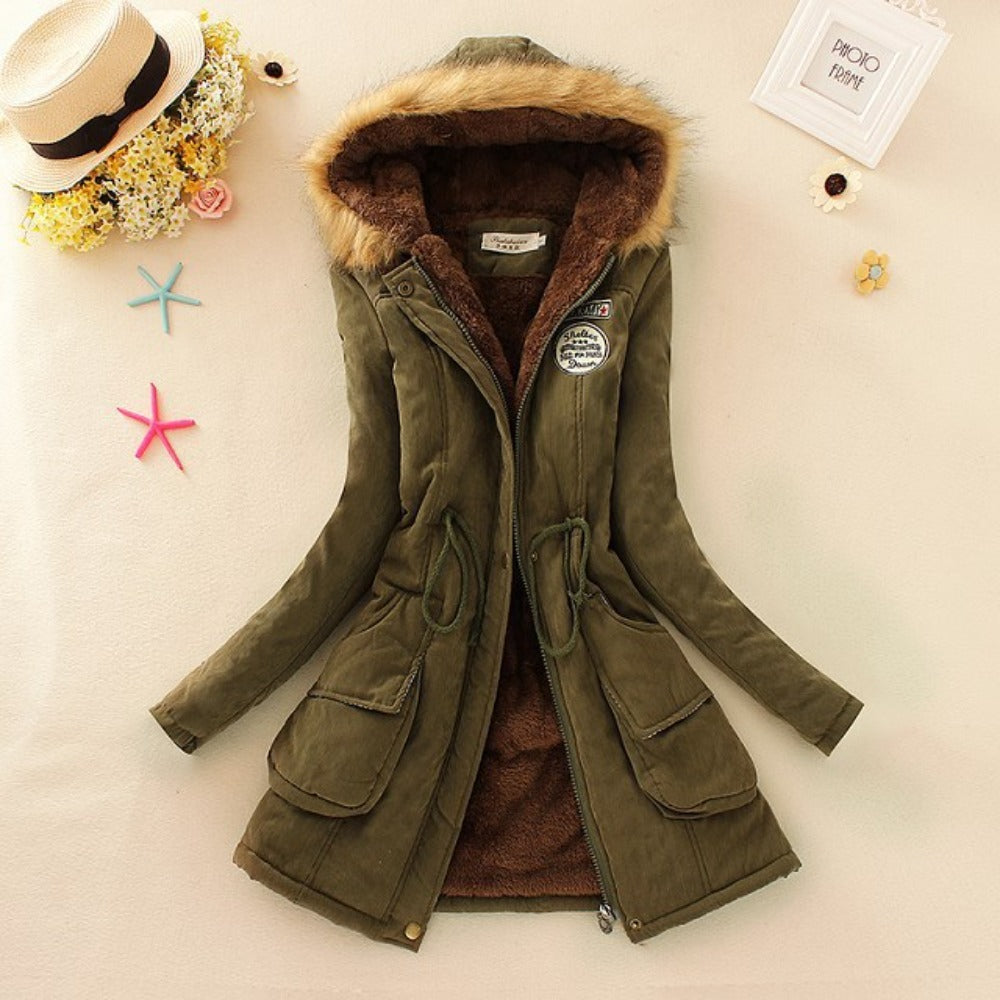 WW | Warm gefütterte Winterjacke mit Kapuze für Frauen