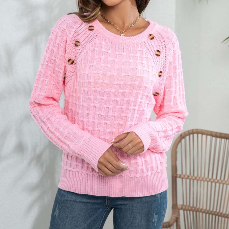 WW | Pullover Aus Einfarbiger Strickware