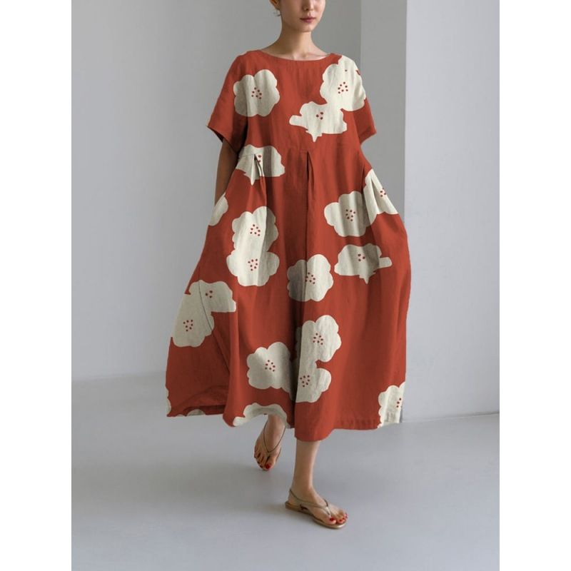 Isla – Loose-fitting Boho Floral Dress