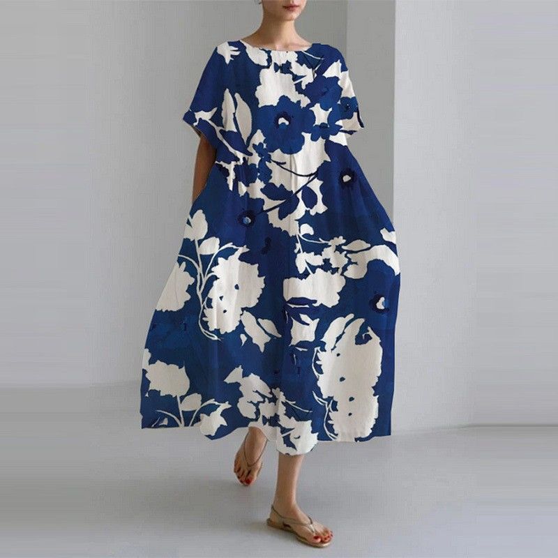 Isla – Loose-fitting Boho Floral Dress
