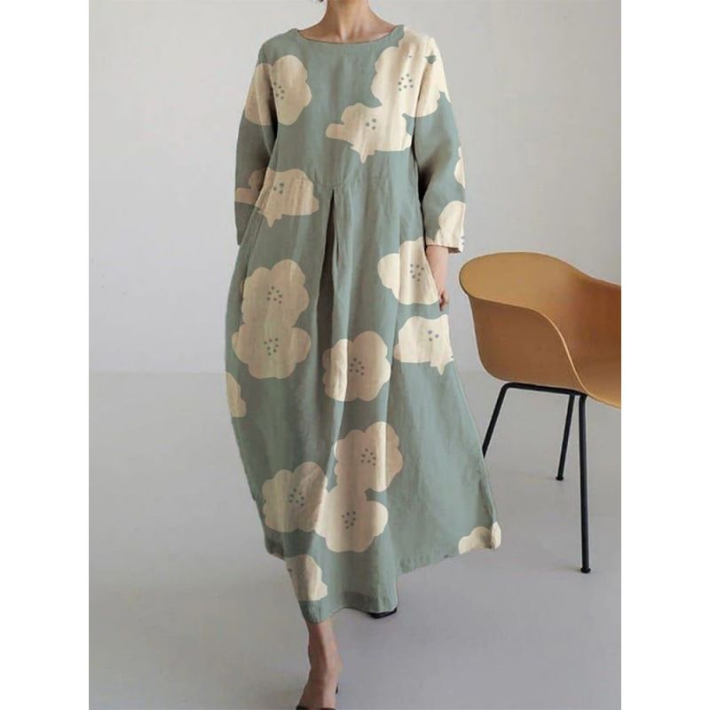 Isla – Loose-fitting Boho Floral Dress