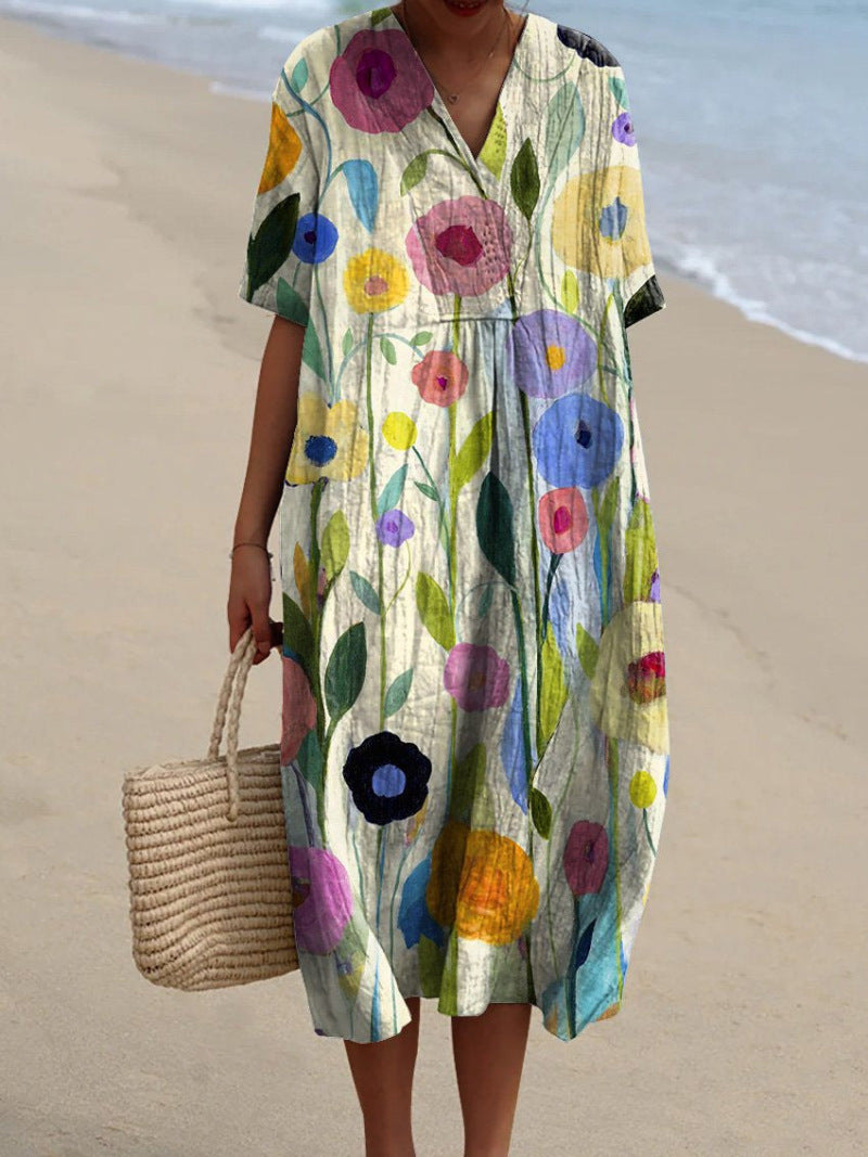 WW | Kleid mit Lebendigem Blumenmuster