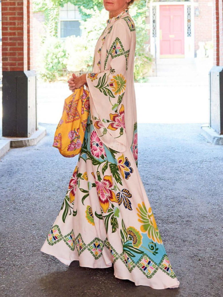 Eileen - Floral Maxi Dress with Long Sleeves