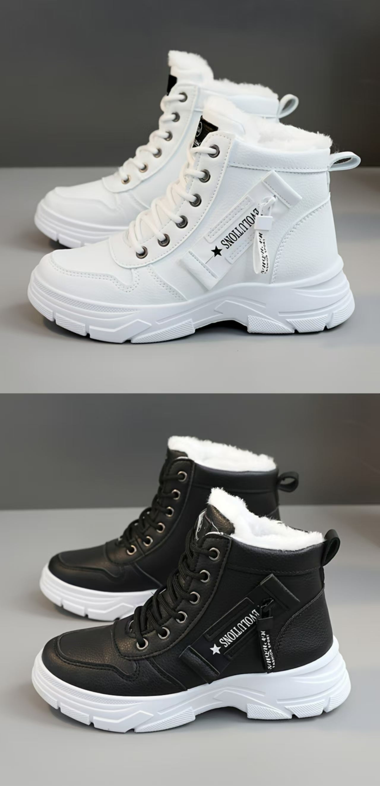 Coline | Lined Platform Sole Snow Boots