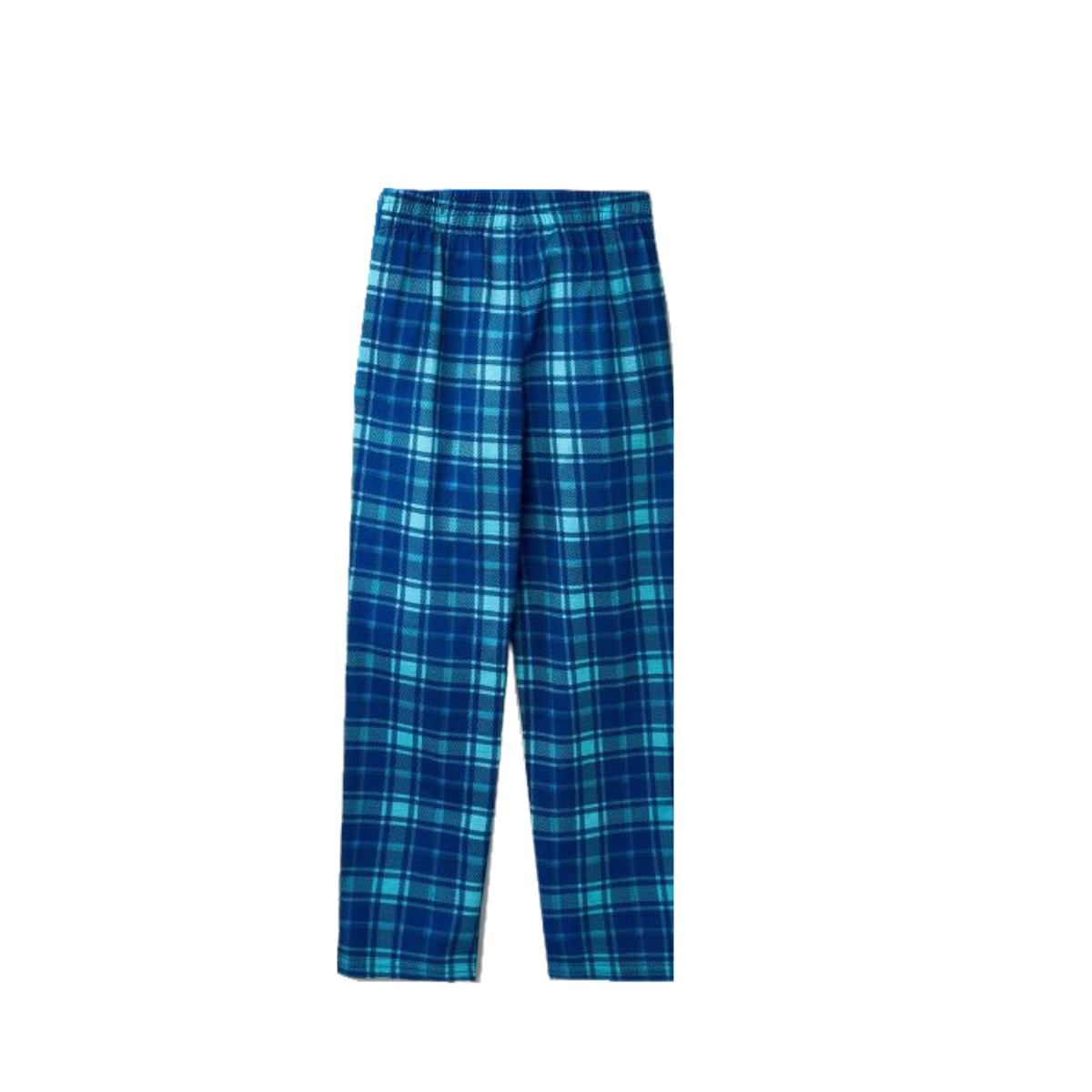 WW | "Familienweihnachten 2025" Textprint Blauer Langarm-Top mit blauer karierten Familienpassenden Pyjamas