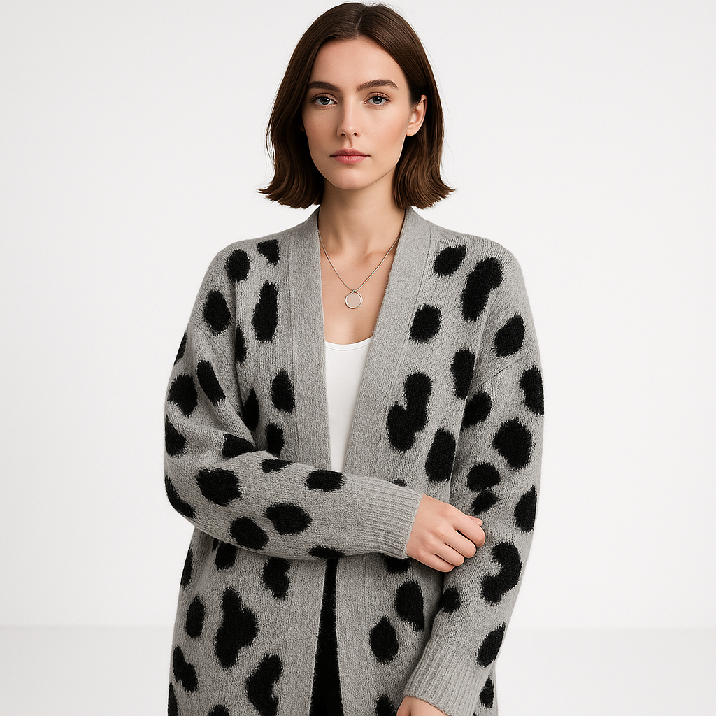 WW | Oversized Cardigan Leopard soft knit comfortable trendy