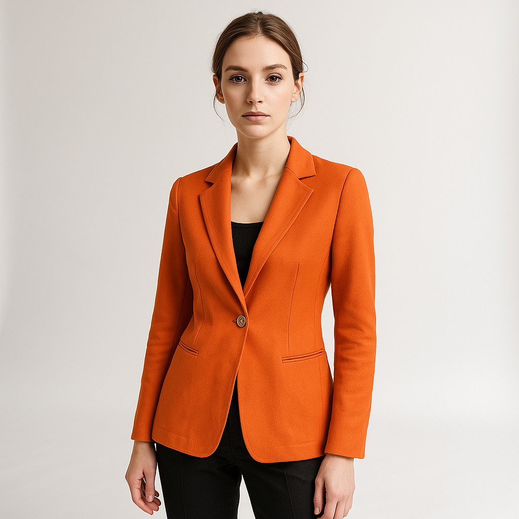 WW | Blazer Classic Tailored One-Button Minimalist Elegance