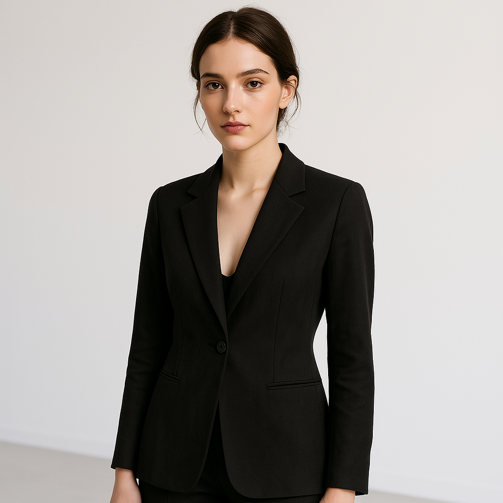 WW | Blazer Klassisch Tailliert Ein-Knopf Minimalistische Eleganz