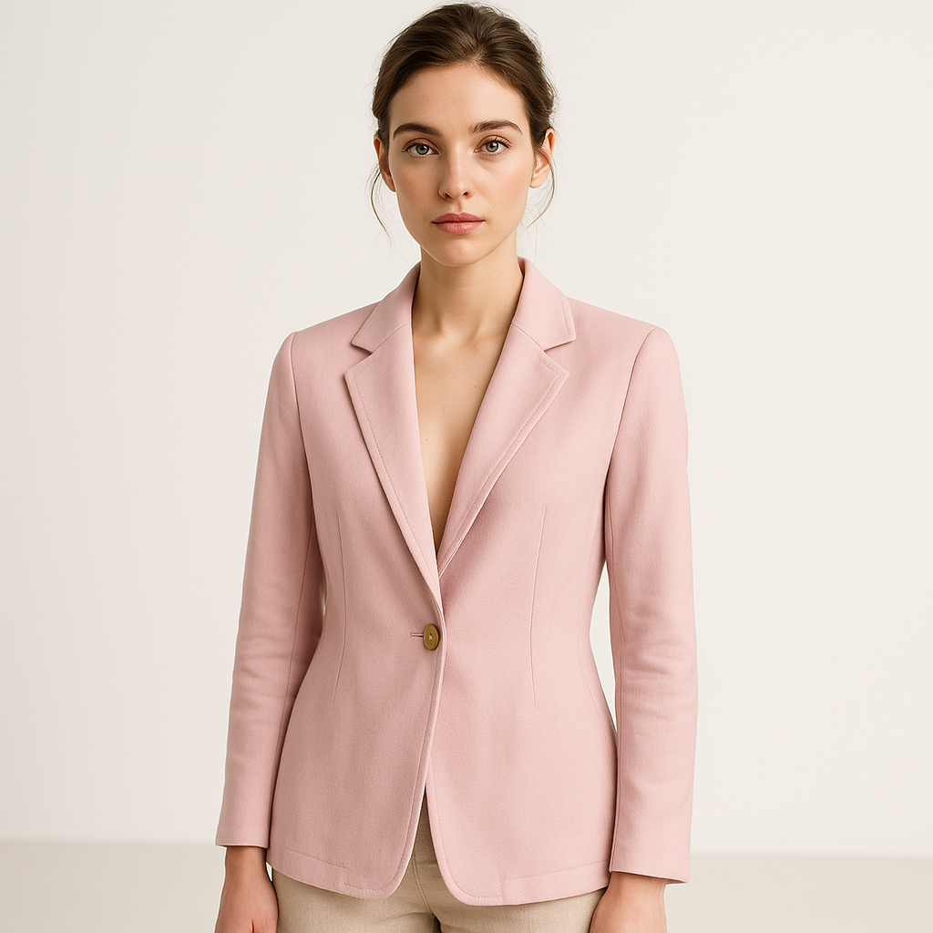 WW | Blazer Classic Tailored One-Button Minimalist Elegance