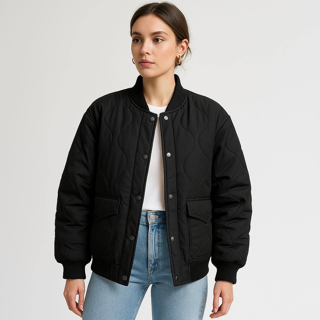 WW | Oversized Steppjacke Urban & Entspannt Moderner Komfort