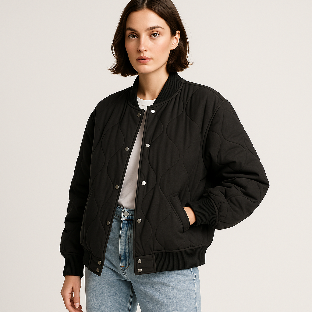 WW | Oversized Steppjacke Urban & Entspannt Moderner Komfort