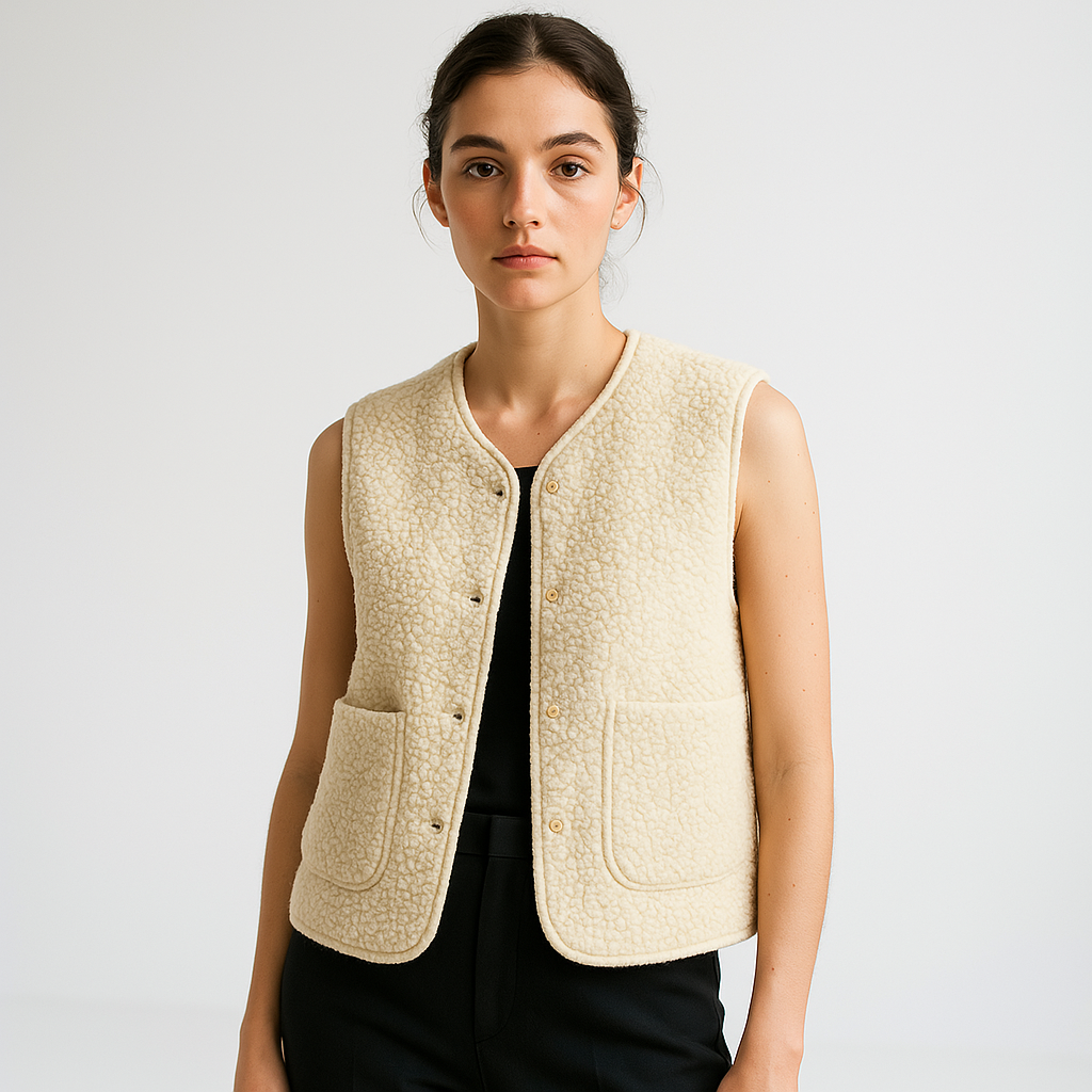 WW | Sleeveless Vest Sheep Soft & Warm Casual Style