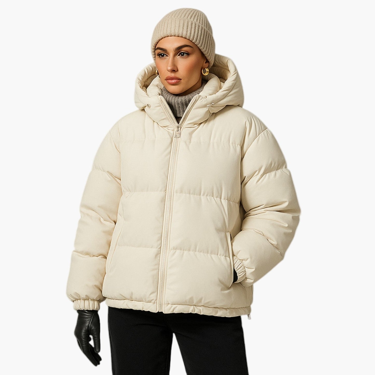 WW | Puffer Parka - Winterjacke mit Kapuze, Daunenfüllung, Wasserdicht, Urban Outdoor