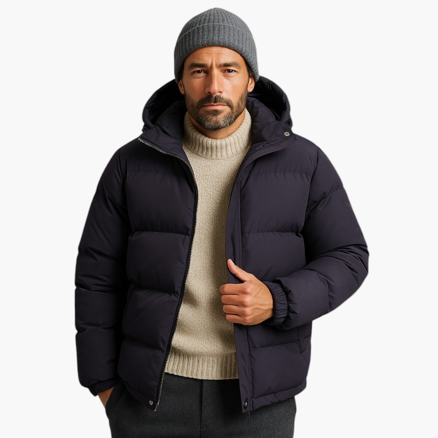 WW | Puffer Parka - Winterjacke mit Kapuze, Daunenfüllung, Wasserdicht, Urban Outdoor