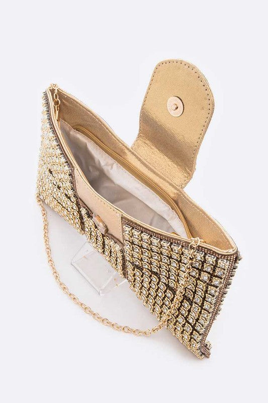 WW | Rhinestone Bow Tie Iconic Clutch Bag