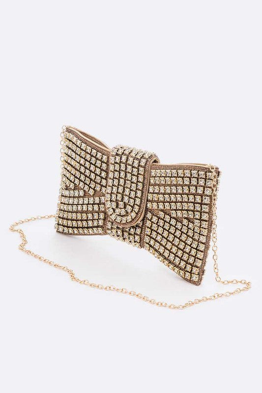 WW | Rhinestone Bow Tie Iconic Clutch Bag
