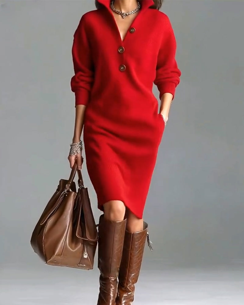 WW | Casual Solid Color Autumn and Winter