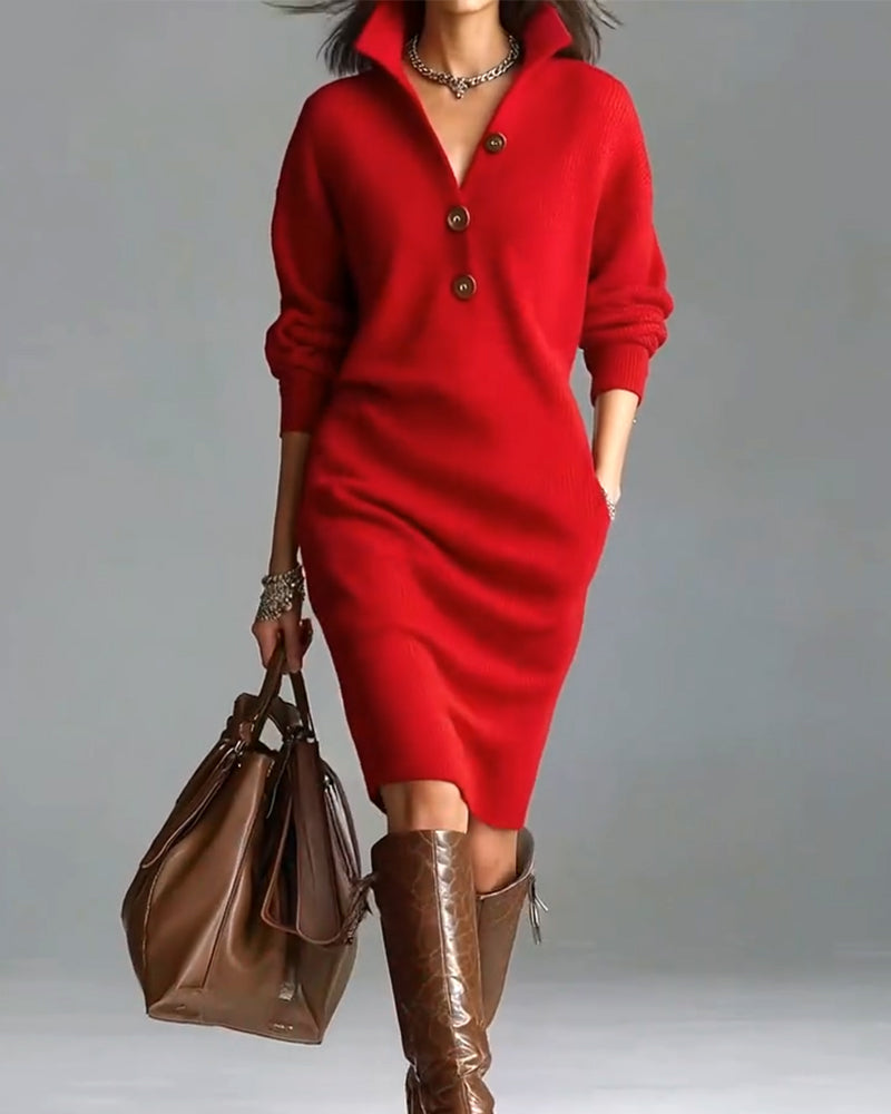 WW | Casual Solid Color Autumn and Winter
