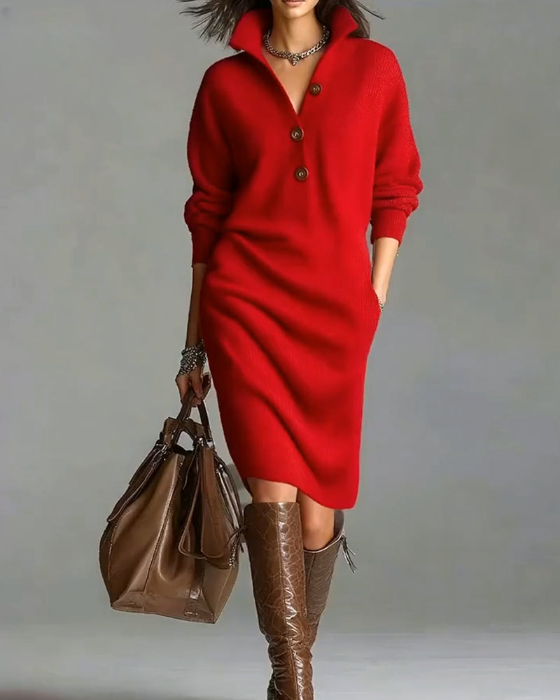 WW | Casual Solid Color Autumn and Winter