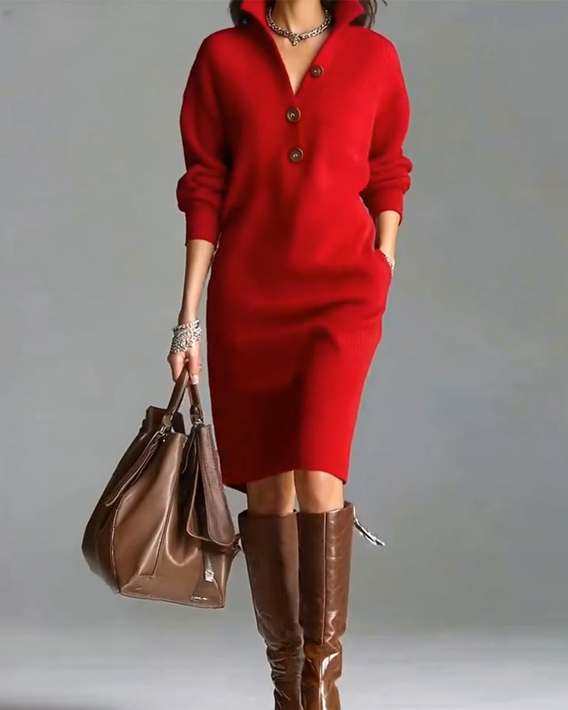 WW | Casual Solid Color Autumn and Winter