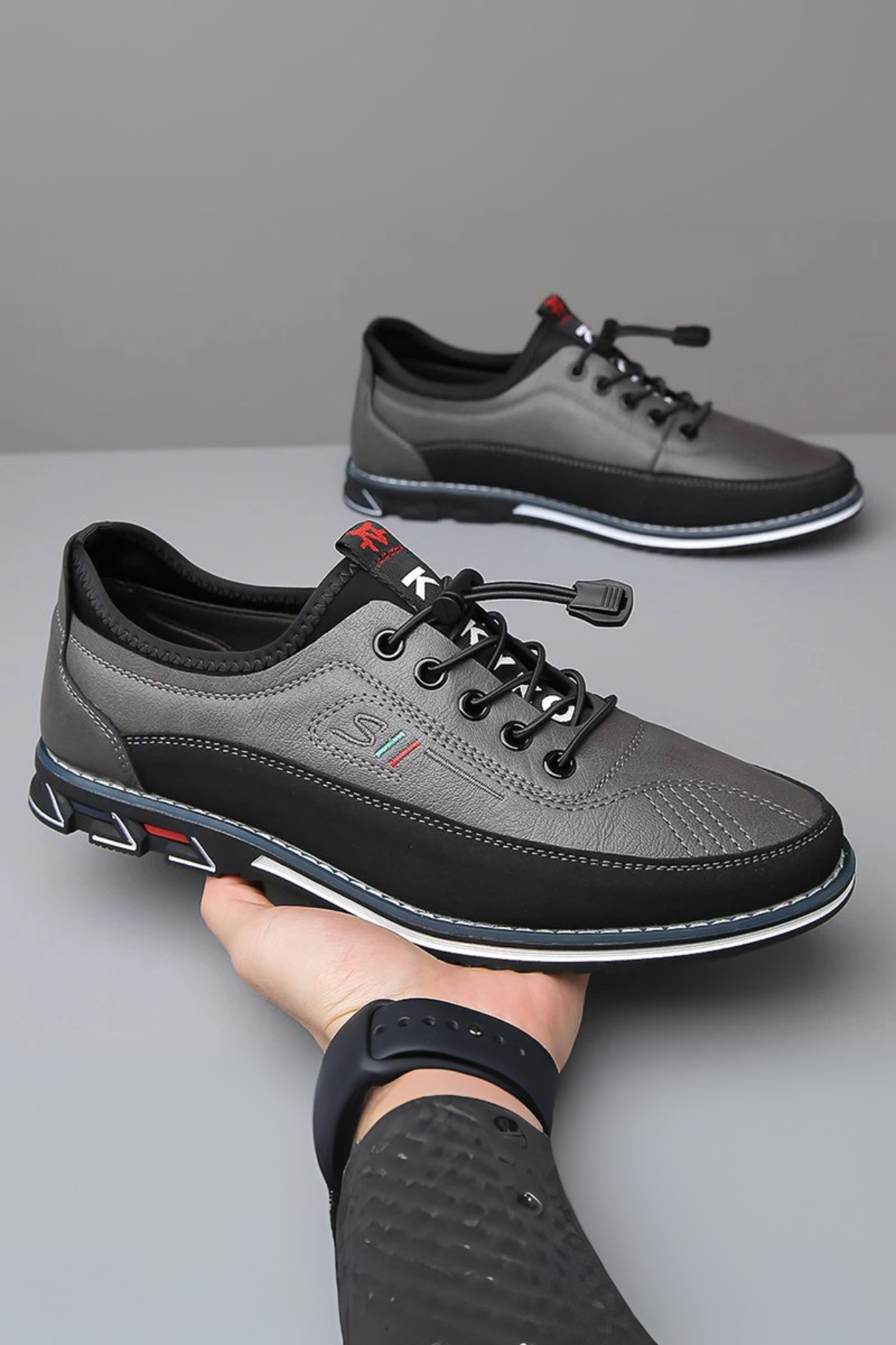 Bertholdt Elegant Men's Shoe for Everyday & Comfort - Grey