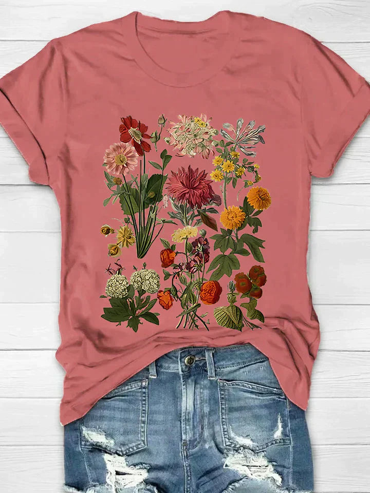 WW | Vintage T-Shirt with Floral Design