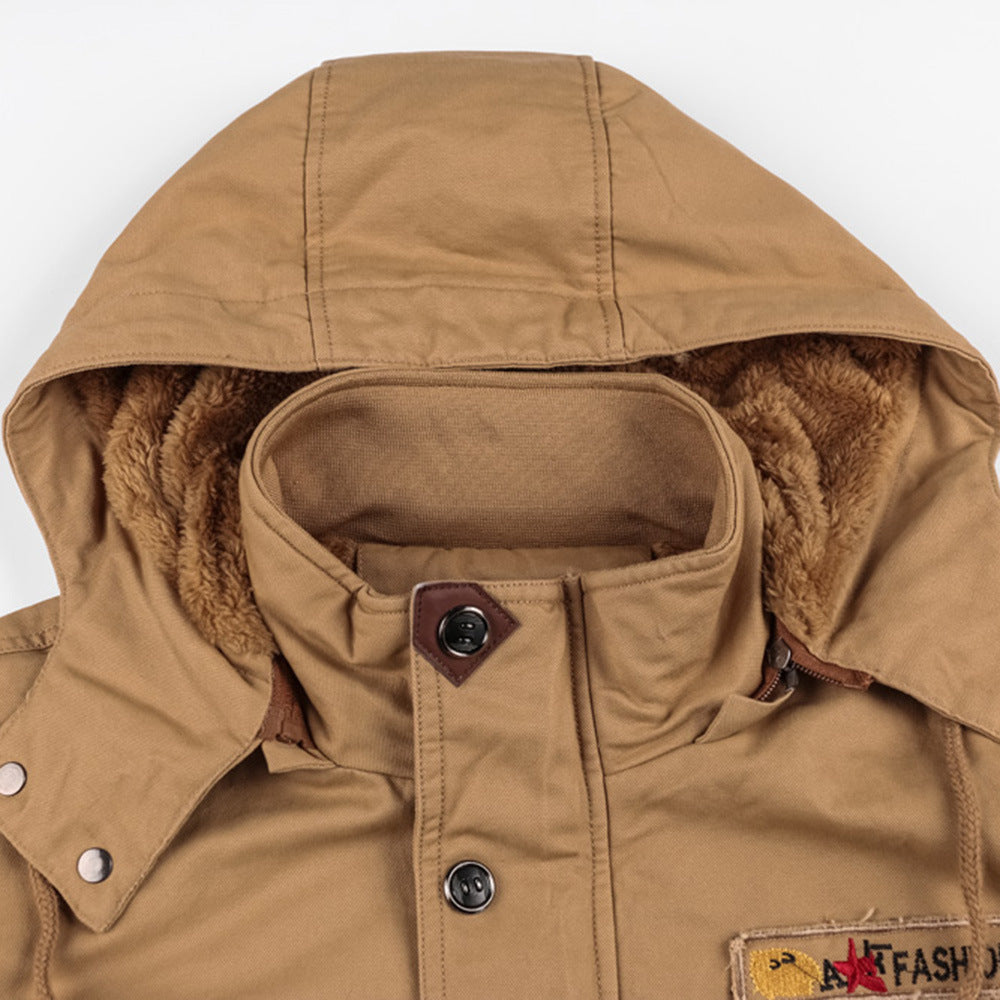 WW | Herren gefütterte Baumwollwinterjacke