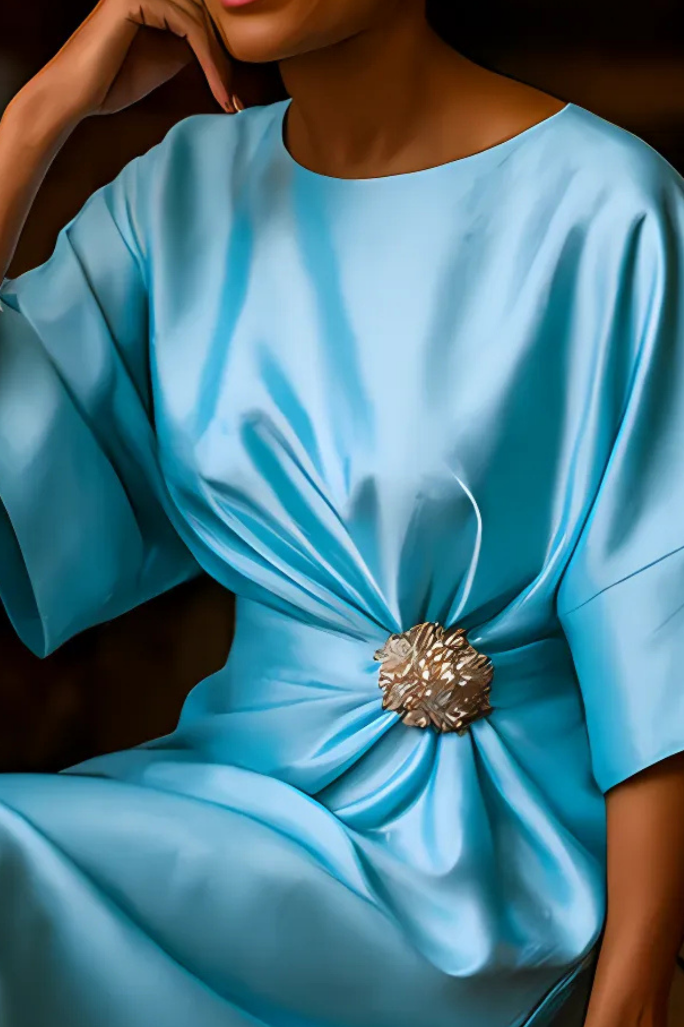 Anne Lange's Evening Dress - Mint