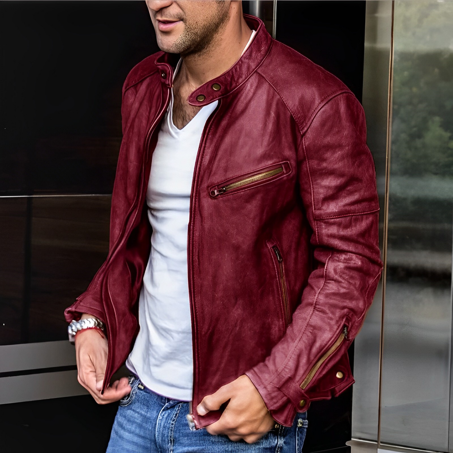 WW | Elegant leather jacket