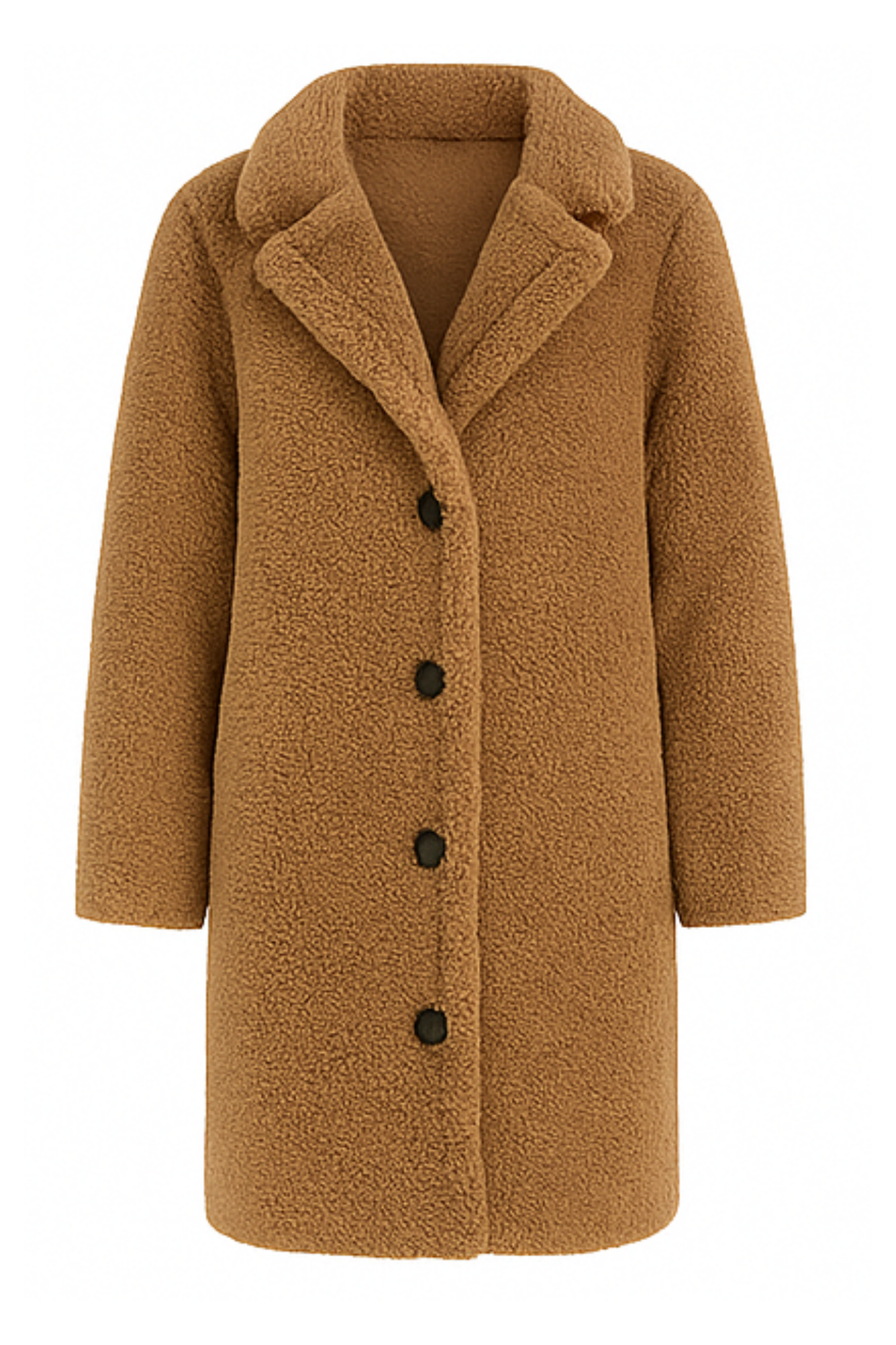 Jess Teddy Coat - Khaki