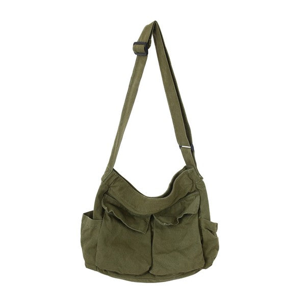 WW | Nova Oversized Canvas Messenger Bag