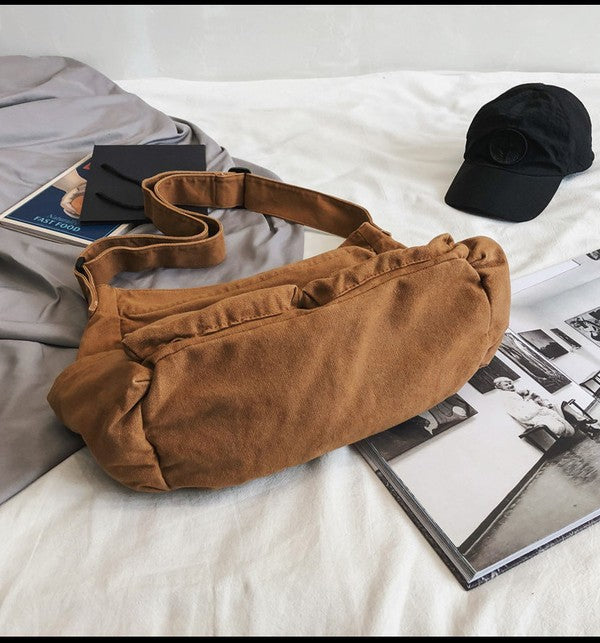 WW | Nova Oversized Canvas Messenger Bag