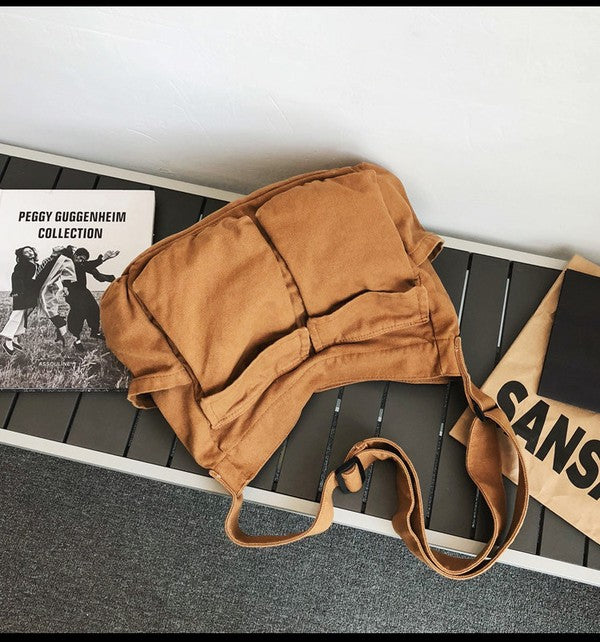 WW | Nova Oversized Canvas Messenger Bag