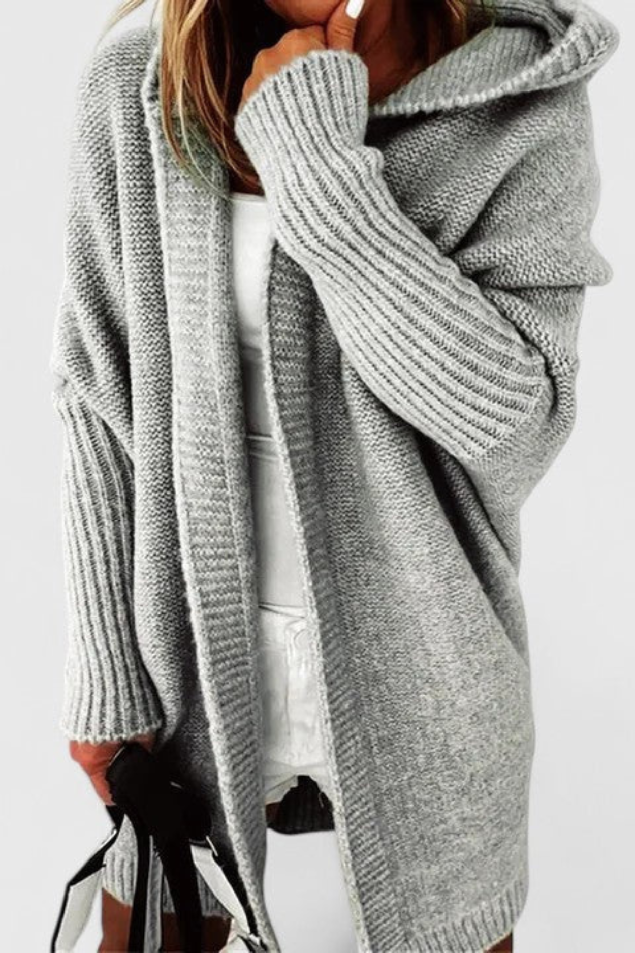 Darienne Comfortable Cardigan - Grey