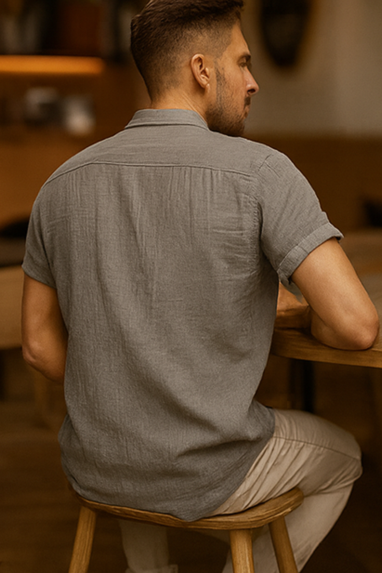Clifford Linen Shirt - Grey