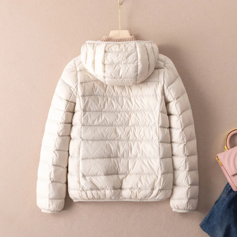 WW | Steppjacke Leicht mit Kapuze Warm Gefüttert Lässige Passform