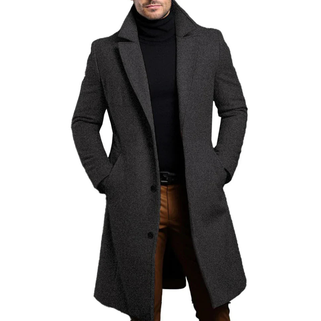WW | Herren Winter Trenchcoat - Taillierter Schnitt