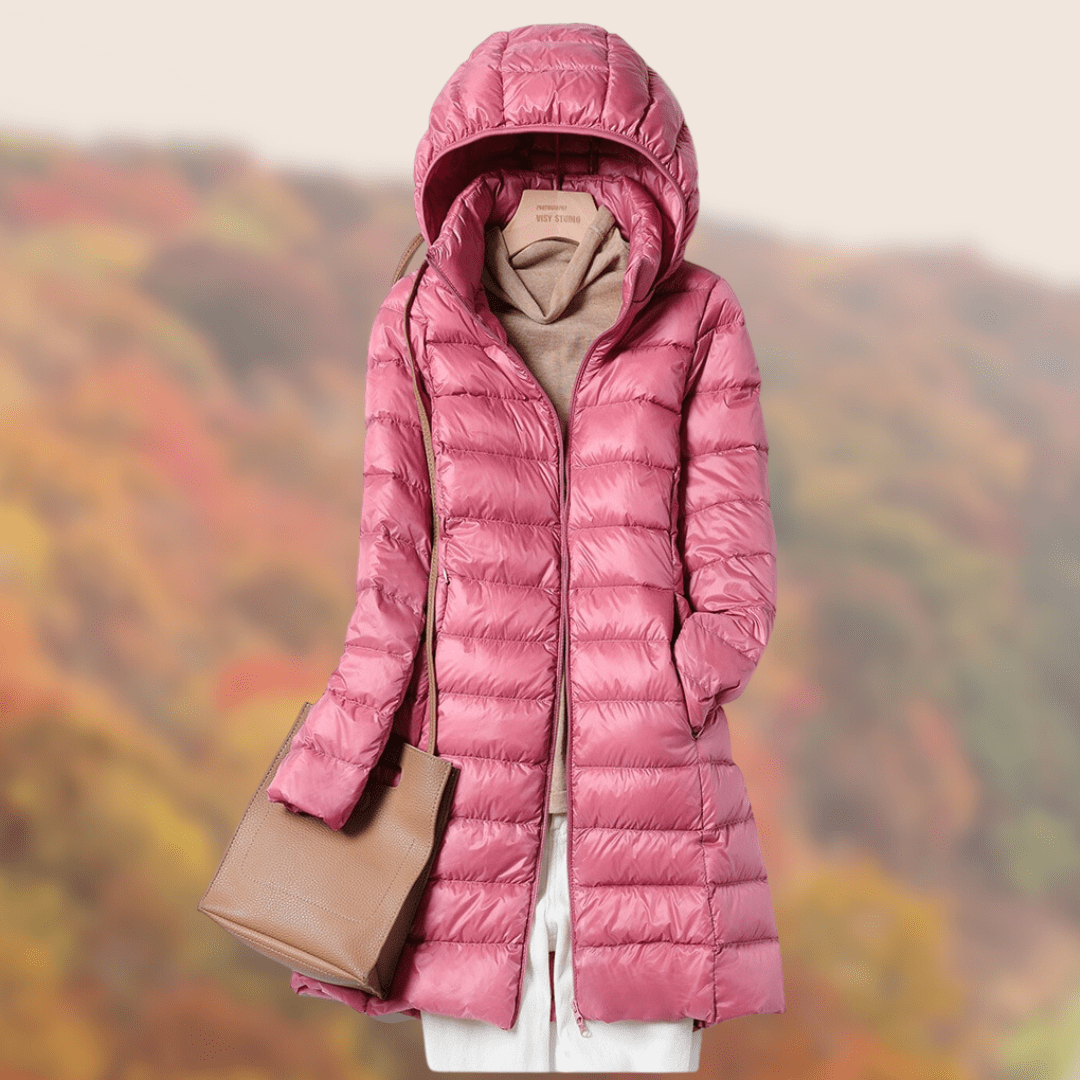 WW | Leichte Pufferjacke mit Kapuze - Warm & Wasserabweisend - Lässige Herbst- & Winteroberbekleidung