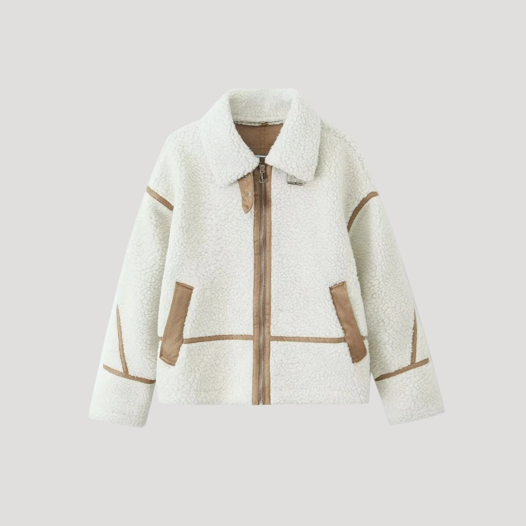 WW | Damen Fleece Jacke Cozy Teddy Borg Stil